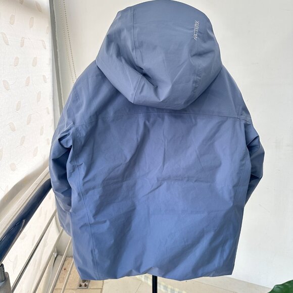 Men's Goose Down Arcteryx Logo Waterproof Warm Hooded Ski Puffer Jacket - Picture 14 of 15